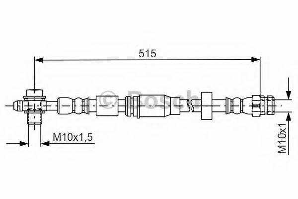 BOSCH 1987481673 Тормозной шланг