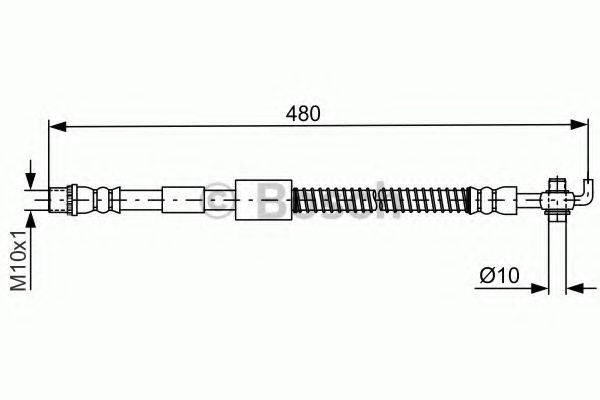 BOSCH 1987481686 Тормозной шланг