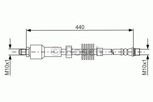 BOSCH 1987481688 Тормозной шланг