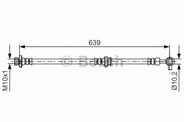 BOSCH 1987481696 Тормозной шланг