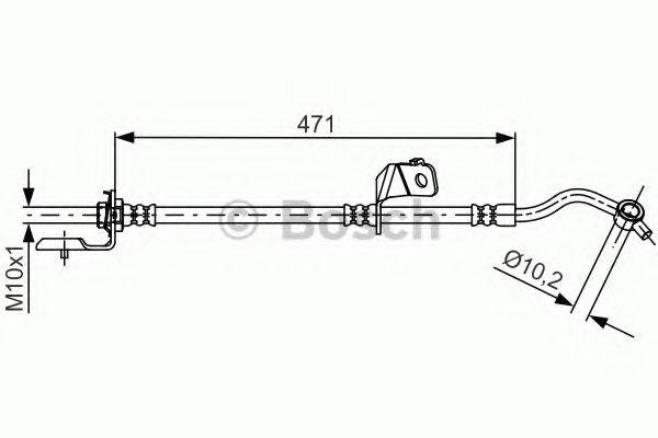 BOSCH 1987481715 Тормозной шланг