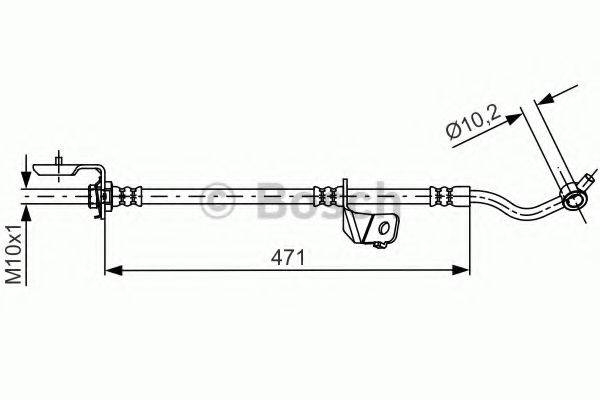 BOSCH 1987481716 Тормозной шланг