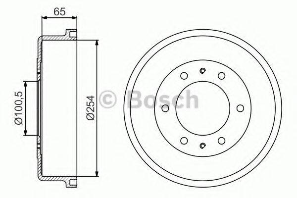 BOSCH 0986477163 Тормозной барабан