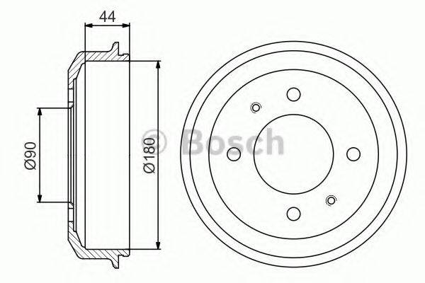 BOSCH 0986477181 Тормозной барабан