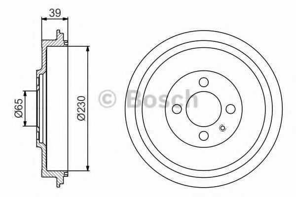 BOSCH 0986477194 Тормозной барабан