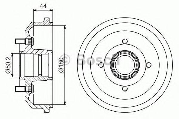 BOSCH 0986477269 Тормозной барабан