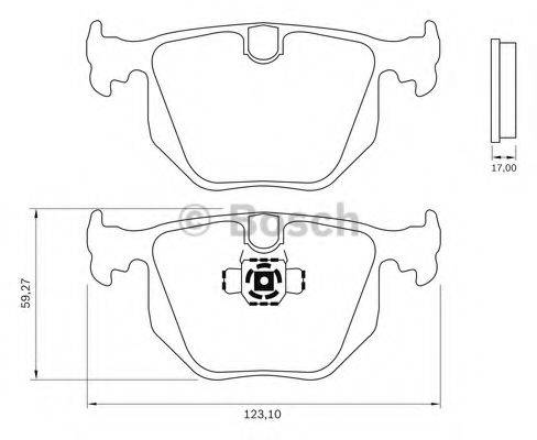 BOSCH 0986BB0840 Комплект тормозных колодок, дисковый тормоз