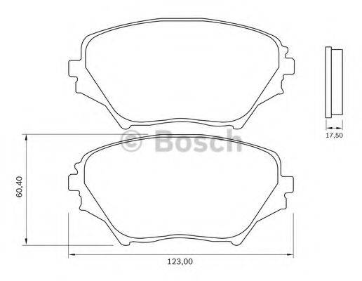 BOSCH 0986BB0931 Комплект тормозных колодок, дисковый тормоз