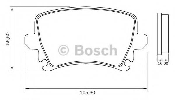 BOSCH 0986BB0939 Комплект тормозных колодок, дисковый тормоз