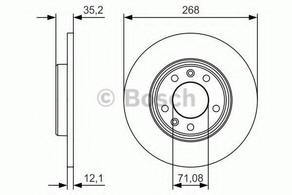 BOSCH 0986479C24 Тормозной диск