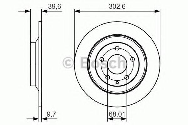 BOSCH 0986479C28 Тормозной диск