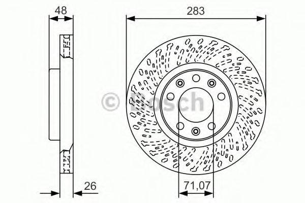 BOSCH 0986479C35 Тормозной диск