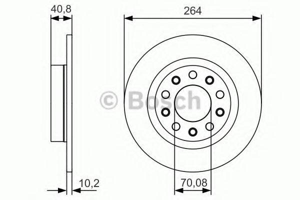 BOSCH 0986479C41 Тормозной диск