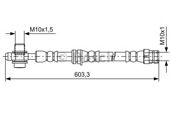 BOSCH 1987481742 Тормозной шланг