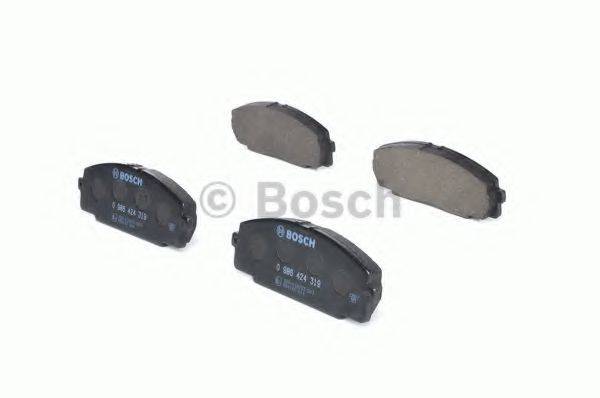 BOSCH 0986424319 Комплект тормозных колодок, дисковый тормоз