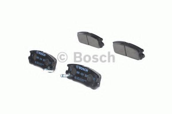 BOSCH 0986424367 Комплект тормозных колодок, дисковый тормоз