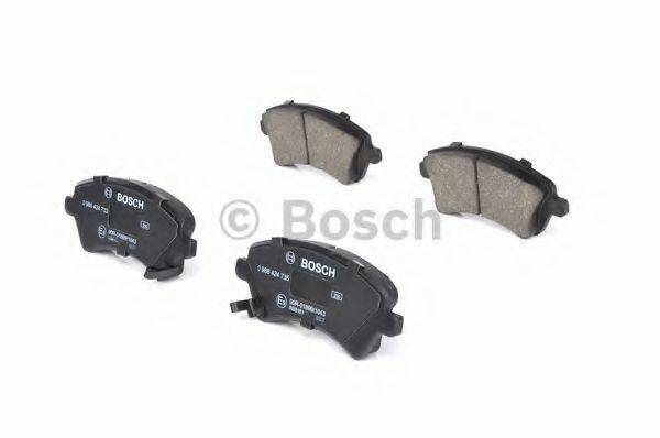 BOSCH 0986424735 Комплект тормозных колодок, дисковый тормоз