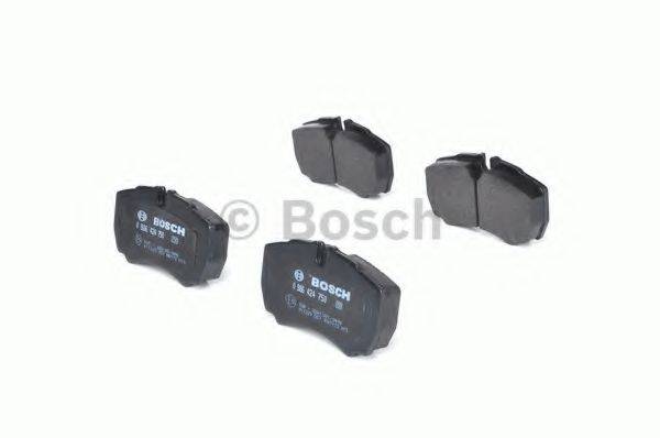 BOSCH 0986424750 Комплект тормозных колодок, дисковый тормоз