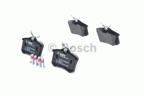 BOSCH 0986424751 Комплект тормозных колодок, дисковый тормоз