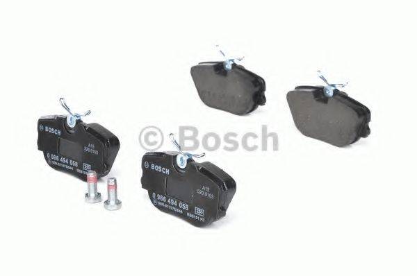 BOSCH 0986494058 Комплект тормозных колодок, дисковый тормоз