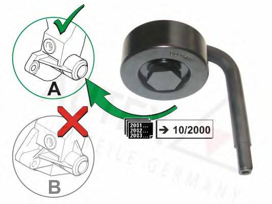 AUTEX 654462 Натяжной ролик, поликлиновой  ремень