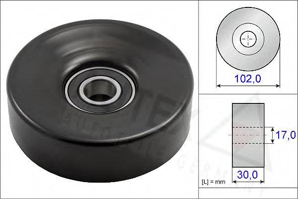 AUTEX 654697 Натяжной ролик, поликлиновой  ремень