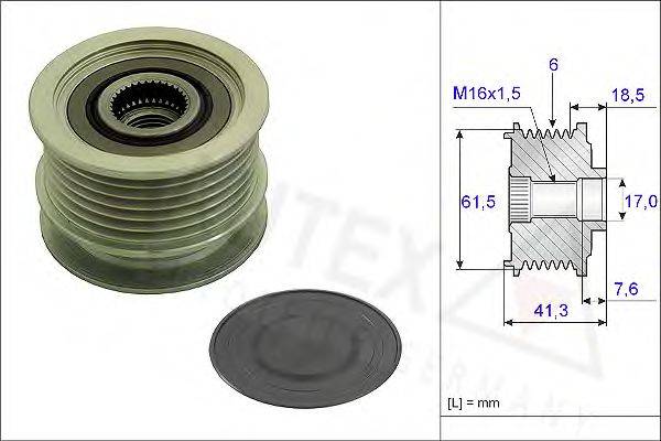 AUTEX 654803 Механизм свободного хода генератора