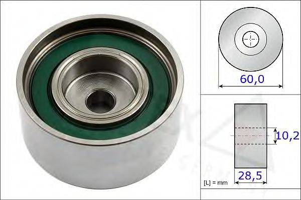 AUTEX 654816 Паразитный / Ведущий ролик, зубчатый ремень