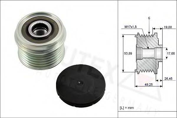 AUTEX 654818 Механизм свободного хода генератора