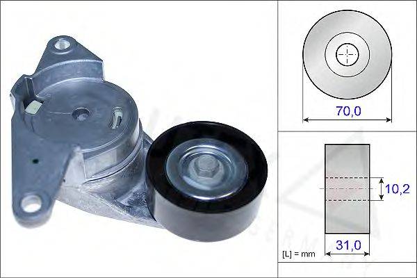 AUTEX 654847 Натяжная планка, поликлиновой ремень