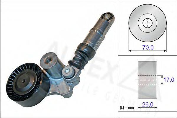 AUTEX 654848 Натяжная планка, поликлиновой ремень