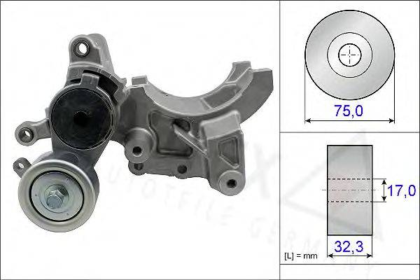 AUTEX 654851 Натяжная планка, поликлиновой ремень