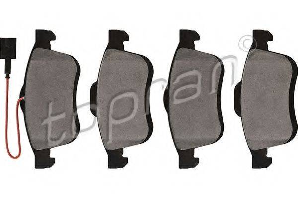 TOPRAN 208286 Комплект тормозных колодок, дисковый тормоз