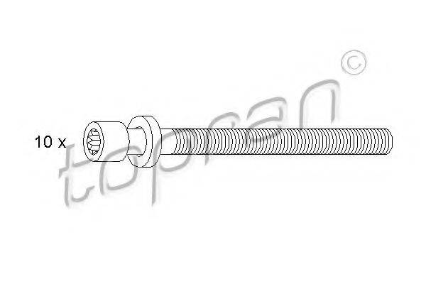 TOPRAN 109545 Комплект болтов головки цилидра