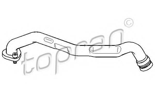 TOPRAN 108737 Шланг, воздухоотвод крышки головки цилиндра