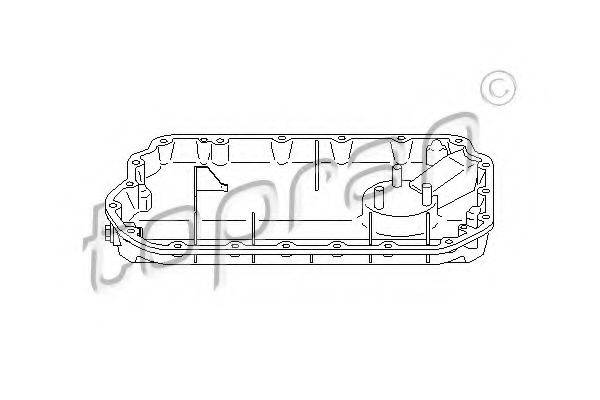 TOPRAN 112023 Масляный поддон