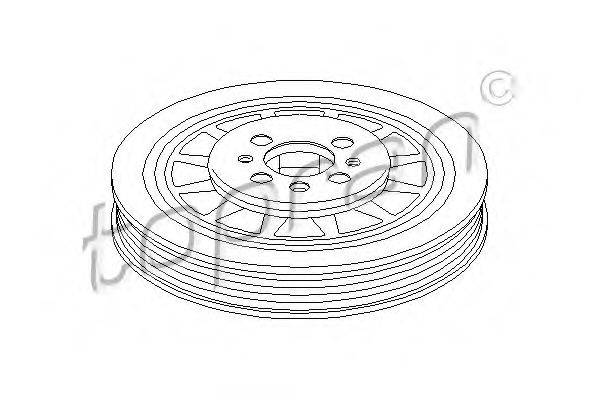 TOPRAN 110960 Ременный шкив, коленчатый вал
