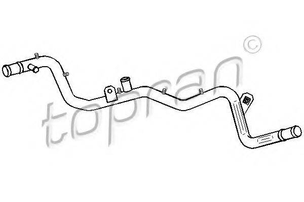 TOPRAN 100258 Трубка охлаждающей жидкости