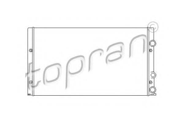 TOPRAN 105750 Радиатор, охлаждение двигателя