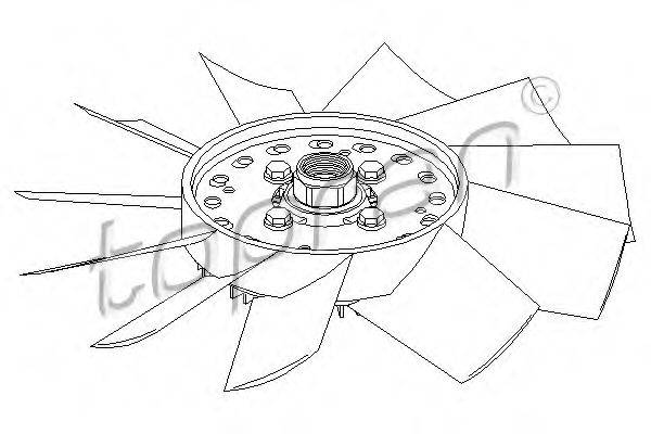 TOPRAN 109604 Сцепление, вентилятор радиатора
