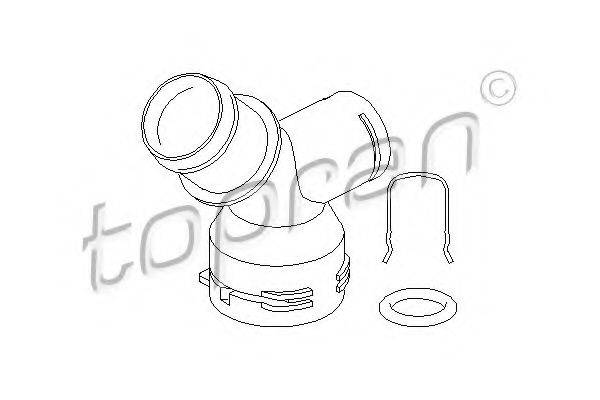 TOPRAN 112401 Фланец охлаждающей жидкости