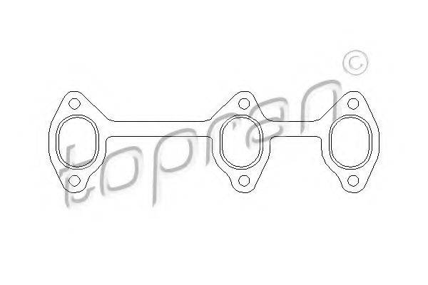 TOPRAN 110027 Прокладка, выпускной коллектор
