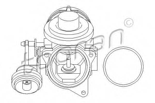 TOPRAN 110872 Клапан возврата ОГ