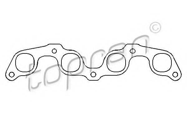 TOPRAN 100624 Прокладка, выпускной коллектор