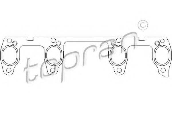 TOPRAN 100738 Прокладка, выпускной коллектор