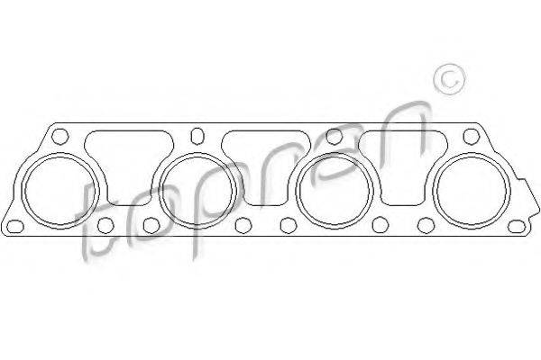 TOPRAN 110504 Прокладка, выпускной коллектор