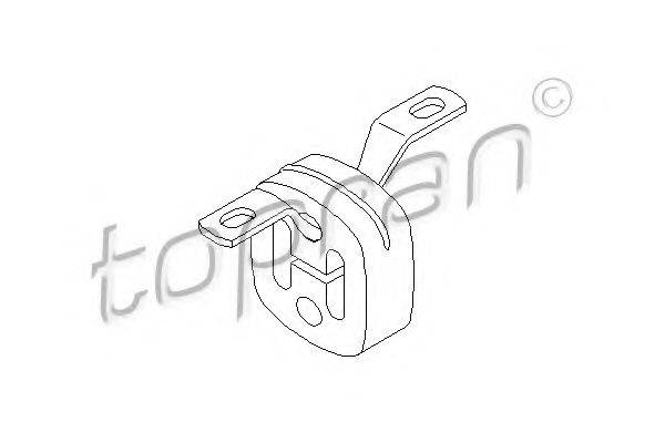 TOPRAN 107224 Кронштейн, глушитель