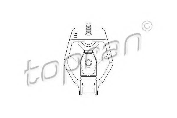 TOPRAN 107992 Подвеска, ступенчатая коробка передач