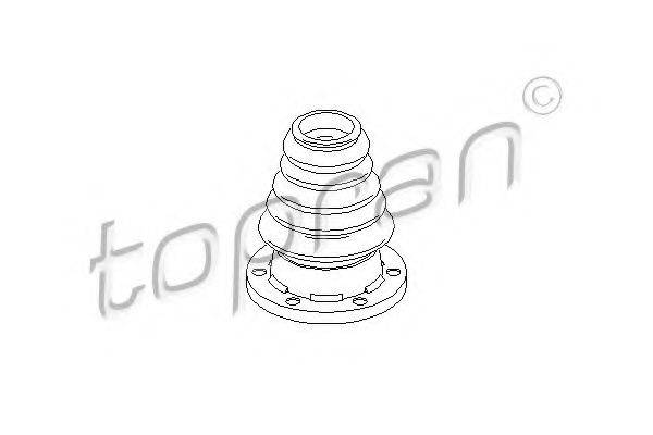 TOPRAN 102777 Пыльник, приводной вал