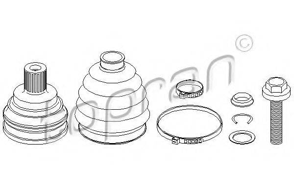 TOPRAN 110804 Шарнирный комплект, приводной вал